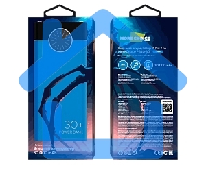 Портативный аккумулятор More choice (4610196406775) PB40-30 30000mAh Blue