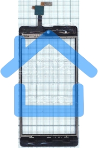 Сенсорное стекло (тачскрин) для Micromax Q349 Canvas Selfie 4, черное