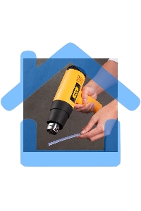 Фен технический Deli DL391201 (2000Вт, рабочая температура 400/600 град.)