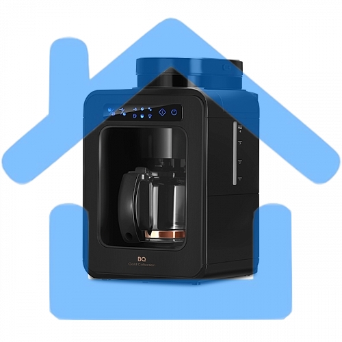 Кофеварка капельная BQ CM7000 Black-Rose Gold со встроенной кофемолкой, исп. кофе - молотый/зерновой, 0.6 л, 600 Вт.