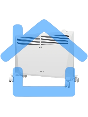 Конвектор Ballu Enzo BEC/EZMR-1500 белый, 1500 Вт, 20 м2, термостат