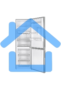 Холодильник Maunfeld MFF185NFS серый двухкамерный инвертор 240/100л морозилка снизу, No Frost