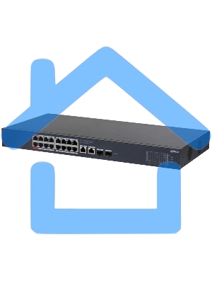 Коммутатор Dahua DH-CS4220-16GT-190 16x100Мбит/с 2x1Gbит/с 2xКомбо(1000BASE-T/SFP) управляемый