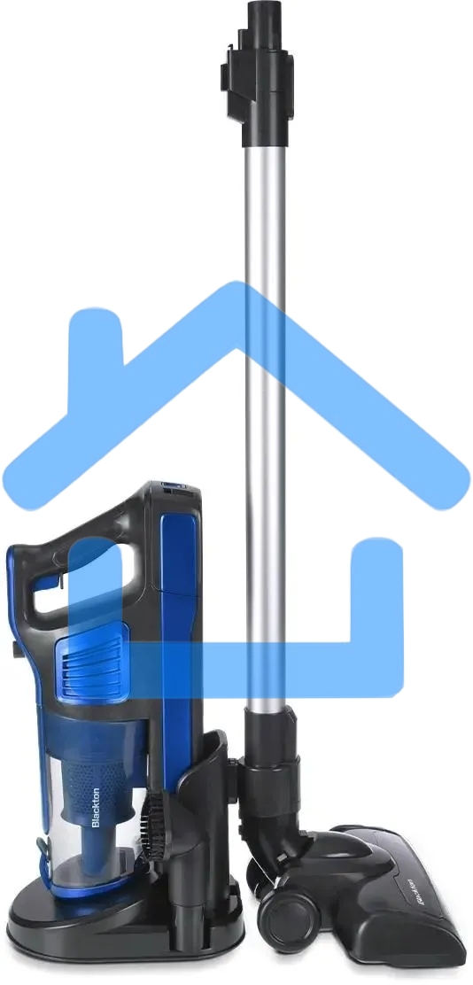 Пылесос вертикальный Blackton Bt VCA1401B черный-синий, питание от аккумулятора, 120 Вт, уборка сухая, пылесборник 0.6 л, работа от АКБ max 40 мин