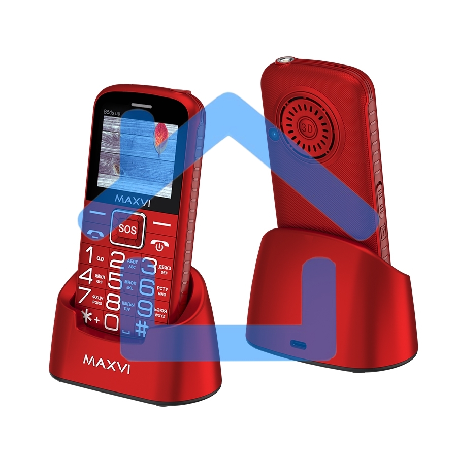 Мобильный телефон Maxvi B5ds up red. 