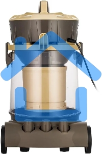 Пылесос Kitfort КТ-5192 золотистый/черный, 1000 Вт, уборка сухая/сбор жидкости, пылесборник контейнер/аквафильтр, 15 л