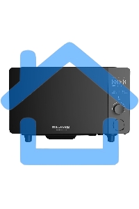 Микроволновая печь Willmark WMO-206SG графитовый, 20 л, 700 Вт, переключатели - поворотный механизм/сенсор