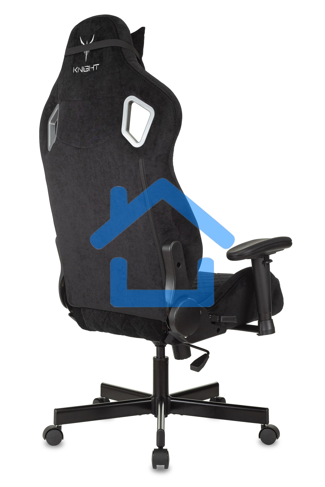 Кресло игровое Бюрократ Knight Outrider Light-20 черный с подголов. крестовина металл