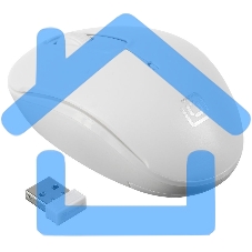 Мышь беспроводная Oklick 505MW белый, 1000 dpi, радиоканал, USB, кнопки - 3