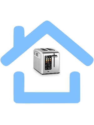 Тостер BQ T2002 Steel-Black, Мощность 950 Вт, 9 степеней поджаривания