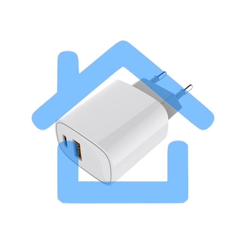 Сетевое зарядное устройство с двумя портами USB-A + USB-C, 20Вт Rexant