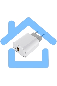 Сетевое зарядное устройство с двумя портами USB-A + USB-C, 20Вт Rexant