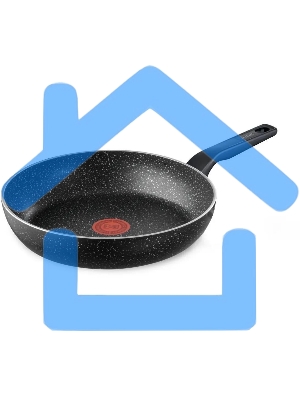 Сковорода Tefal Rock 4235124 круглая 24см покрытие: антипригарное ручка несъемная (без крышки) черный (9100054293)