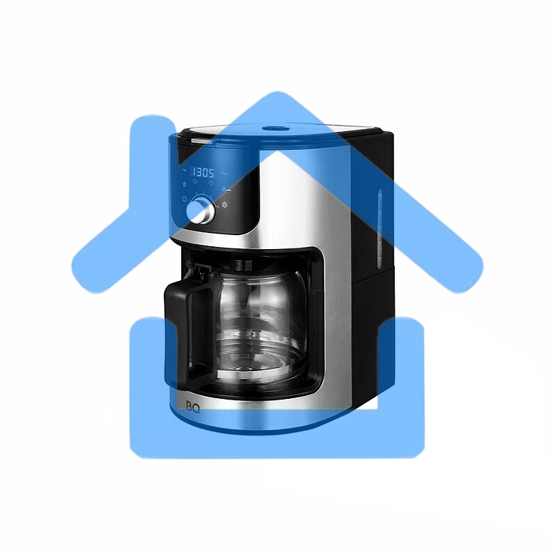 Кофеварка капельная со встроенной кофемолкой BQ CM1010 черный-стальной, исп. кофе - зерновой/молотый, 1.2 л, 1050 Вт.