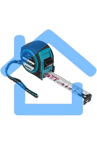 Рулетка Komfortabel, 5 м х 25 мм, обрезиненный корпус Gross