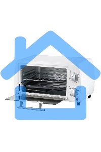 Мини-печь Galaxy Line GL 2626, белый, 10 л, 1000 Вт, таймер на 60 минут, индикатор работы, автоотключение