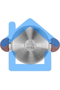 Кастрюля Rondell Bueno RDS-1588 (ST) сталь 1588 Кастрюля с/кр 24 см 4,8 л Bueno Rondell