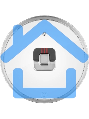 Крышка Rondell Stripes RDA-1619, 20см, руч.серый