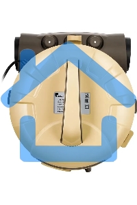 Пылесос Kitfort КТ-5192 золотистый/черный, 1000 Вт, уборка сухая/сбор жидкости, пылесборник контейнер/аквафильтр, 15 л