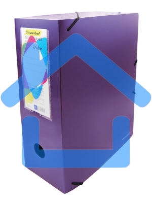 Папка архивная на резинке Silwerhof Perlen 311915-73 полипропилен 1мм, корешок 100мм, A4 сиреневый металлик