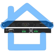 Усилитель T-2120DSA ITC, Two Channel Class-D Amp, 2х120W, 100V/4Ohm,1U height, with volume control in front panel,without 24VDC