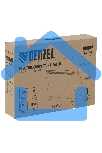 Конвектор Denzel XCE-1000 белый, 1000 Вт, 15 м2, термостат