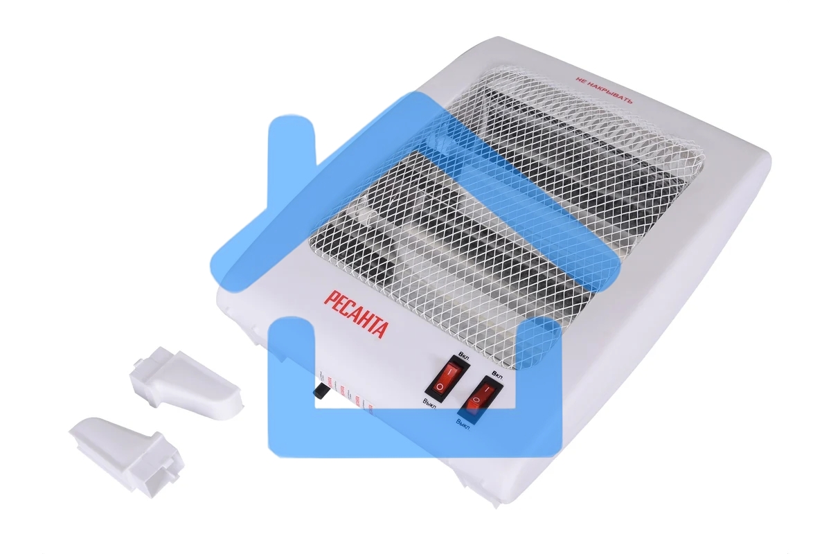 Обогреватель инфракрасный Ресанта ИКО-800Л, белый, кварцевый, 800 Вт, 8 м2 (67/5/9)