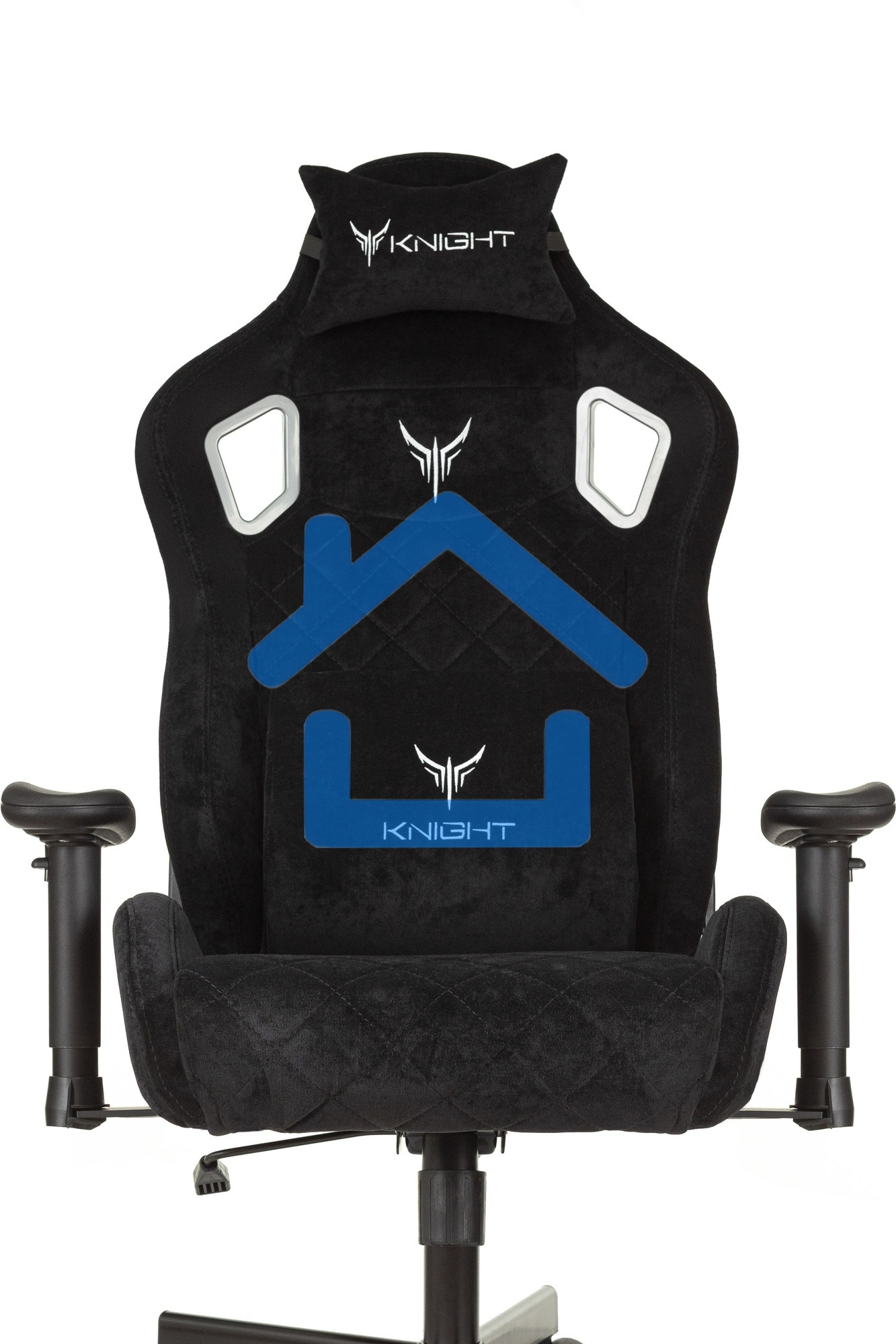 Кресло игровое Бюрократ Knight Outrider Light-20 черный с подголов. крестовина металл