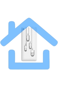 Портативный аккумулятор Powerbank Perfeo ABSOLUTE 10000mah In Micro usb,USB /Out USB,Micro usb,Type-C,Lightning, 2.1А/ белый (PF_B4879)