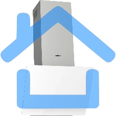 Вытяжка наклонная Gorenje WHI649EXGW белый, 60 см, 608 куб. м/ч, 63 дБ