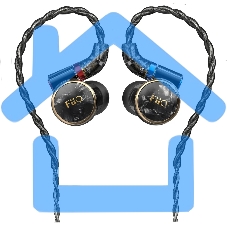 Наушники внутриканальные Fiio FD3 Pro 1.2м черный проводные в ушной раковине (80001660)