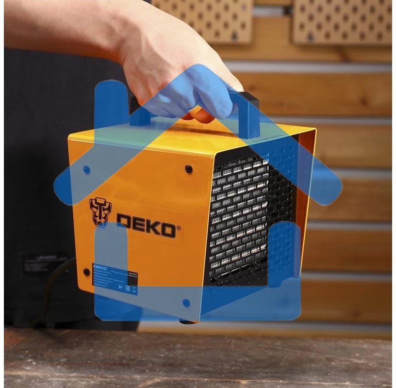 Тепловая пушка электрическая Deko DKIH3400 3400Вт оранжевый/черный