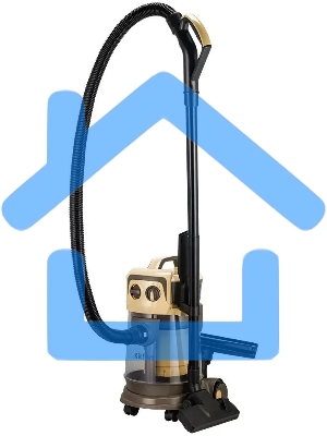 Пылесос Kitfort КТ-5192 золотистый/черный, 1000 Вт, уборка сухая/сбор жидкости, пылесборник контейнер/аквафильтр, 15 л