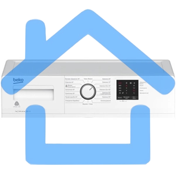 Стиральная машина Beko RGE78511XSW (7321030003) белый, загрузка фронтальня 7 кг, 1000 об/мин., класс: А+++