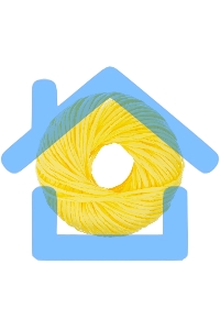 Шпагат полипропиленовый Сибртех 93978 1200 текс, 1,7 мм, L 110 м, Россия, желтый