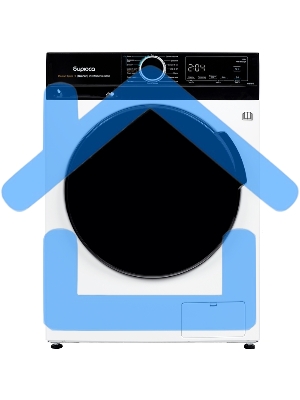 Стиральная машина Бирюса WMD-MX814/15 белая, загрузка фронтальная 8кг, 1400 об/мин., класс: A