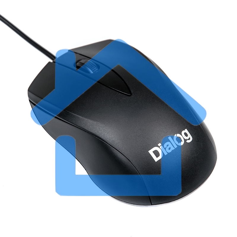 Мышь проводная Dialog Comfort MOС-15U черный, 1200 dpi, USB, кнопки - 3