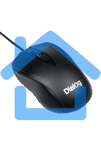 Мышь проводная Dialog Comfort MOС-15U черный, 1200 dpi, USB, кнопки - 3