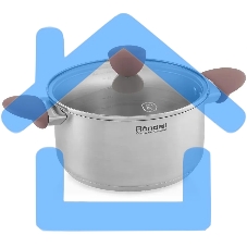 Кастрюля Rondell Bueno RDS-1588 (ST) сталь 1588 Кастрюля с/кр 24 см 4,8 л Bueno Rondell