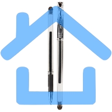 Ручка гелевая Deli Smoos EG85-BK прозрачный, d=0.5мм, черные чернила, 1 стержень, резиновая манжета