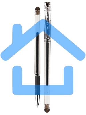 Ручка гелевая Deli Smoos EG85-BK прозрачный, d=0.5мм, черные чернила, 1 стержень, резиновая манжета