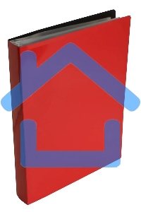 Папка с 100 прозрачными вкладками Бюрократ DeLuxe DLVBOX100RED A4, пластик, 0.7мм, красный в коробе