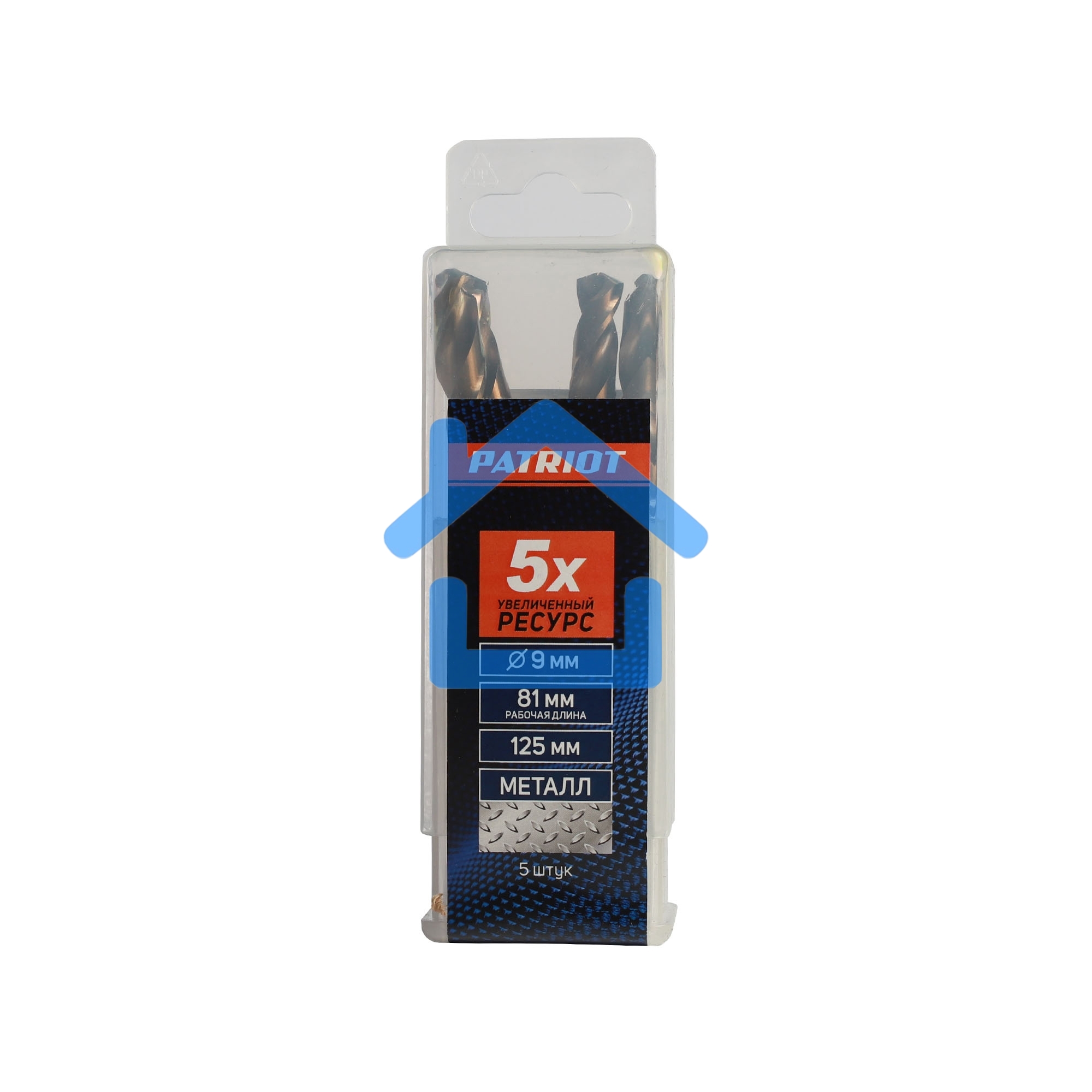 Сверло по металлу 9,0 мм, упаковка 5шт 815010039 EDGE by PATRIOT