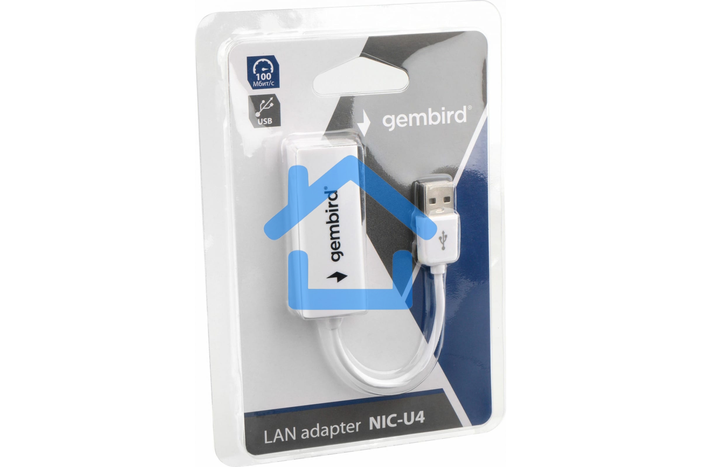 Сетевой адаптер Ethernet Gembird NIC-U4 USB 2.0 - Fast Ethernet adapter