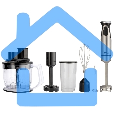 Блендер погружной JVC JK-HB5140 1500 Вт, серебристый/черный