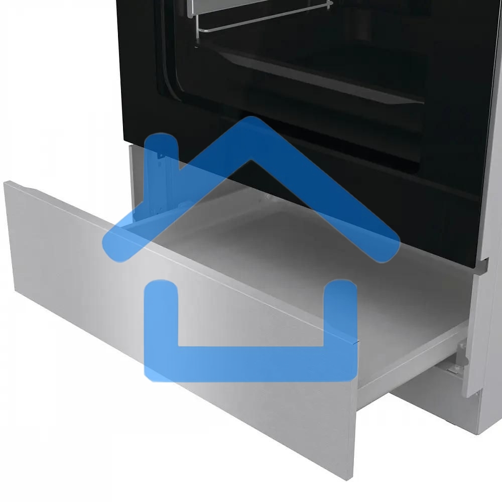 Плита комбинированная Gorenje GKS6C72XF серебристый, конфорок 4 газовых, духовка 71 л, 60 см x 85 см x 60 см