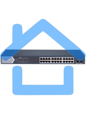 Коммутатор управляемый Hikvision DS-3E1526P-SI