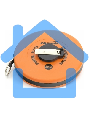 Рулетка геодезическая, 20 м х 12,5 мм, лента ПВХ, закрытый круглый корпус Sparta