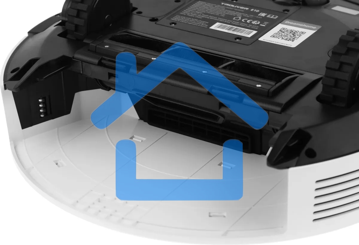 Робот-пылесос Dreame Trouver E10 белый, 2600 мAч Li-Ion, уборка сухая/влажная, пылесборник контейнер 0.33 л