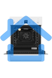 Плита электрическая Maunfeld MEC67CW08TD белый, конфорок 4 шт, духовка 59 л, 60 см x 85 см x 60 см